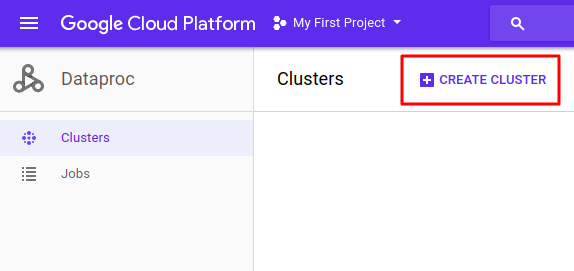 Create Google Dataproc Cluster